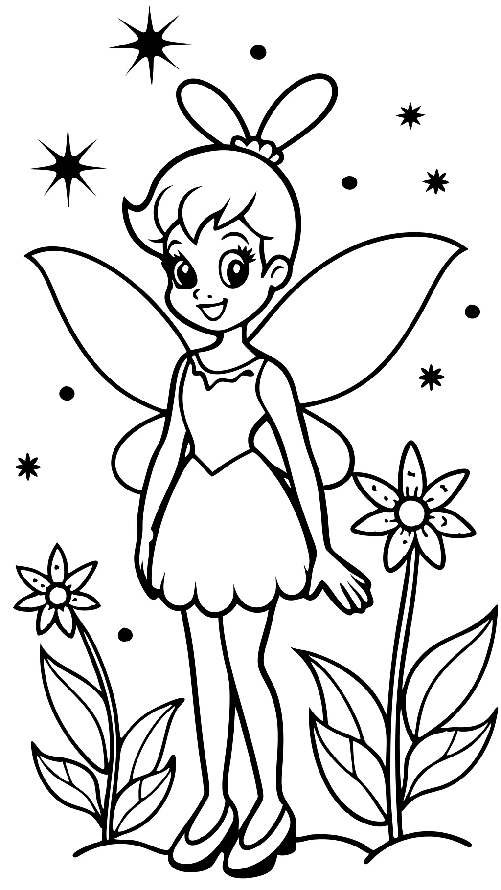 Tinker Bell para colorear